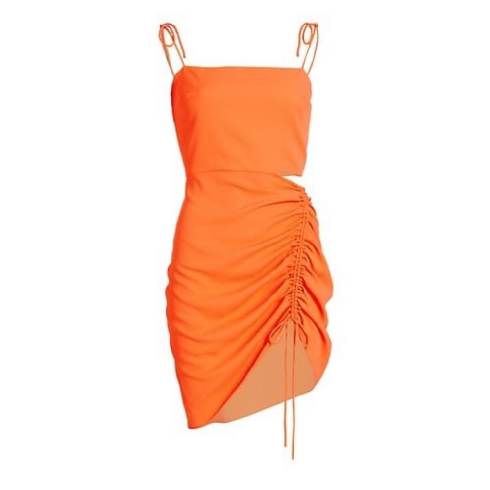 AMANDA UPRICHARD
AUBRIELLA CUTOUT RUCHED MINIDRESS